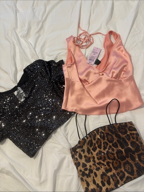 wild fable Tops - Bundle of 3 sequin and satin tops